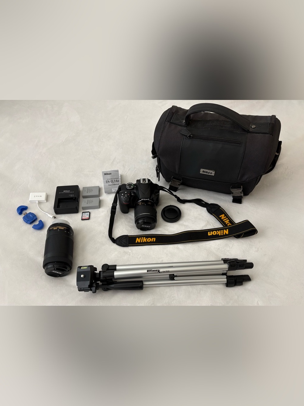 Nikon D3400 Camera Bundle- Like New-Ready for Immediate Use- 2,851 Shutter Count